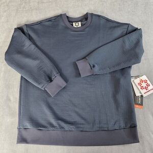 Obermeyer Explorer Tech Crew Sweater Mens‎ M Polartec Power Air Blue Nights NWT
